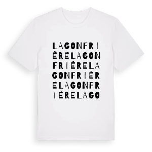 La Gonfrière ordlek t-shirt – ekologisk bomull t-shirt från Pinshirt