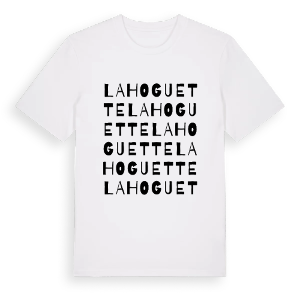La Hoguette ordlek t-shirt – ekologisk bomull t-shirt från Pinshirt