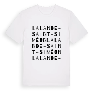 La Lande-Saint-Siméon ordlek t-shirt – ekologisk bomull t-shirt från Pinshirt
