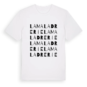 La Maladrerie ordlek t-shirt – ekologisk bomull t-shirt från Pinshirt