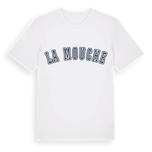 La Mouche college t-shirt – ekologisk bomull t-shirt från Pinshirt