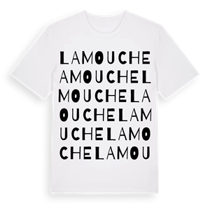 La Mouche ordlek t-shirt – ekologisk bomull t-shirt från Pinshirt