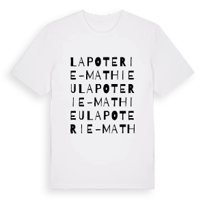 La Poterie-Mathieu ordlek t-shirt – ekologisk bomull t-shirt från Pinshirt
