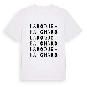 La Roque-Baignard ordlek t-shirt – ekologisk bomull t-shirt från Pinshirt