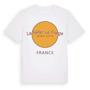 La Selle-la-Forge cirkel t-shirt – ekologisk bomull t-shirt från Pinshirt