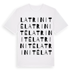 La Trinité ordlek t-shirt – ekologisk bomull t-shirt från Pinshirt