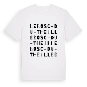 Le Bosc-du-Theil ordlek t-shirt – ekologisk bomull t-shirt från Pinshirt