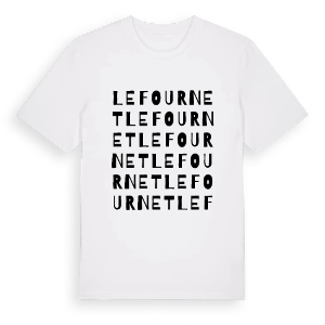 Le Fournet ordlek t-shirt – ekologisk bomull t-shirt från Pinshirt