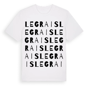 Le Grais ordlek t-shirt – ekologisk bomull t-shirt från Pinshirt