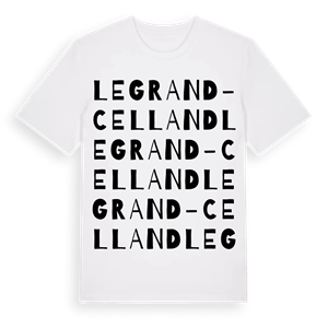 Le Grand-Celland ordlek t-shirt – ekologisk bomull t-shirt från Pinshirt