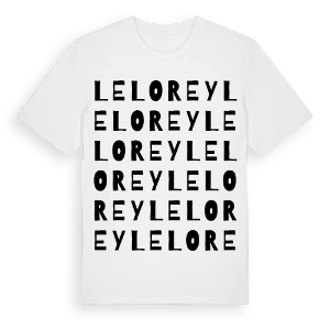 Le Lorey ordlek t-shirt – ekologisk bomull t-shirt från Pinshirt