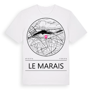 Le Marais t-shirt – ekologisk bomull t-shirt från Pinshirt