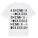 Le Mesnil-Adelée ordlek t-shirt