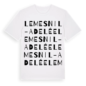 Le Mesnil-Adelée ordlek t-shirt – ekologisk bomull t-shirt från Pinshirt