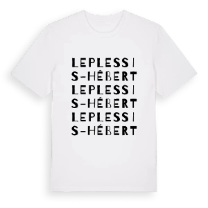 Le Plessis-Hébert ordlek t-shirt – ekologisk bomull t-shirt från Pinshirt