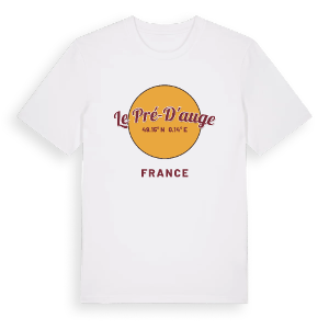 Le Pré-d'Auge cirkel t-shirt – ekologisk bomull t-shirt från Pinshirt
