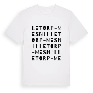 Le Torp-Mesnil ordlek t-shirt – ekologisk bomull t-shirt från Pinshirt