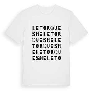 Le Torquesne ordlek t-shirt – ekologisk bomull t-shirt från Pinshirt
