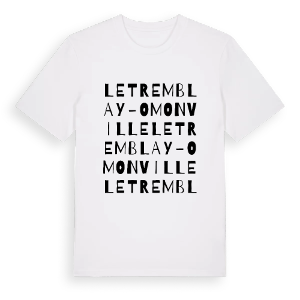 Le Tremblay-Omonville ordlek t-shirt – ekologisk bomull t-shirt från Pinshirt