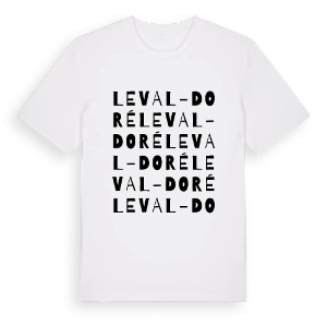 Le Val-Doré ordlek t-shirt – ekologisk bomull t-shirt från Pinshirt