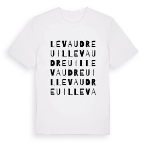 Le Vaudreuil ordlek t-shirt – ekologisk bomull t-shirt från Pinshirt