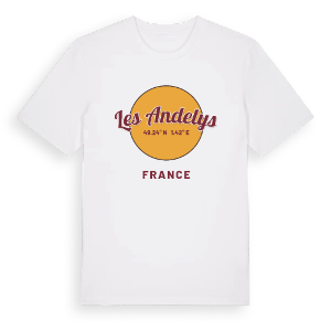 Les Andelys cirkel t-shirt – ekologisk bomull t-shirt från Pinshirt