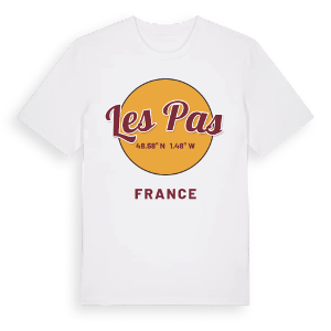 Les Pas cirkel t-shirt – ekologisk bomull t-shirt från Pinshirt