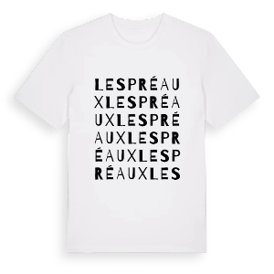 Les Préaux ordlek t-shirt – ekologisk bomull t-shirt från Pinshirt