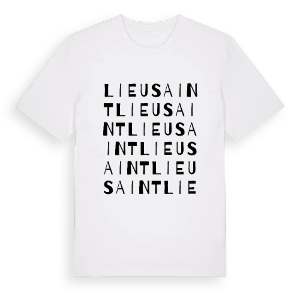 Lieusaint ordlek t-shirt – ekologisk bomull t-shirt från Pinshirt