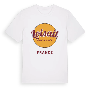 Loisail cirkel t-shirt – ekologisk bomull t-shirt från Pinshirt