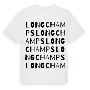 Longchamps ordlek t-shirt – ekologisk bomull t-shirt från Pinshirt