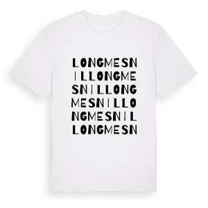 Longmesnil ordlek t-shirt – ekologisk bomull t-shirt från Pinshirt