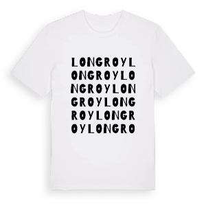 Longroy ordlek t-shirt – ekologisk bomull t-shirt från Pinshirt