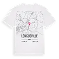 Longueville karta t-shirt