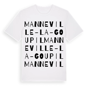 Manneville-la-Goupil ordlek t-shirt – ekologisk bomull t-shirt från Pinshirt