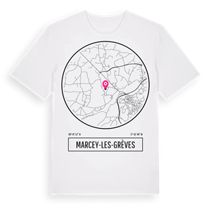 Marcey-les-Grèves t-shirt – ekologisk bomull t-shirt från Pinshirt