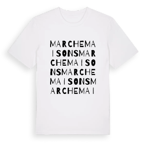Marchemaisons ordlek t-shirt – ekologisk bomull t-shirt från Pinshirt