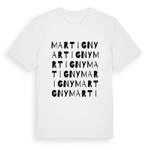 Martigny ordlek t-shirt – ekologisk bomull t-shirt från Pinshirt