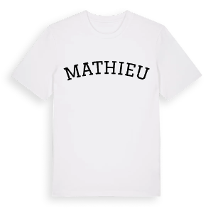 Mathieu böjd t-shirt – ekologisk bomull t-shirt från Pinshirt