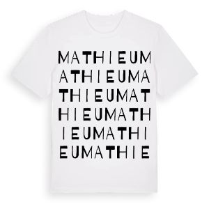 Mathieu ordlek t-shirt – ekologisk bomull t-shirt från Pinshirt