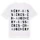 Méry-Bissières-en-Auge ordlek t-shirt