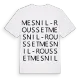 Mesnil-Rousset ordlek t-shirt