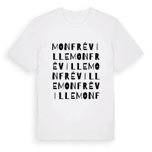 Monfréville ordlek t-shirt – ekologisk bomull t-shirt från Pinshirt