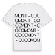 Mont-Coco ordlek t-shirt