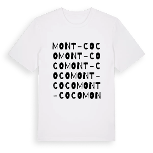 Mont-Coco ordlek t-shirt – ekologisk bomull t-shirt från Pinshirt