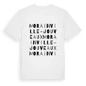 Morainville-Jouveaux ordlek t-shirt – ekologisk bomull t-shirt från Pinshirt