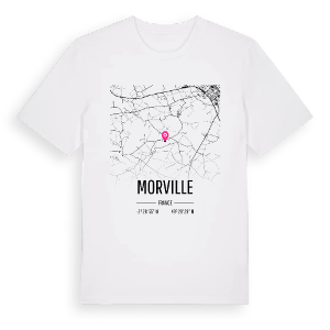 Morville karta t-shirt – ekologisk bomull t-shirt från Pinshirt