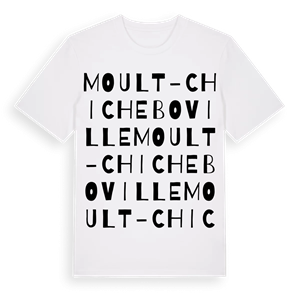 Moult-Chicheboville ordlek t-shirt – ekologisk bomull t-shirt från Pinshirt