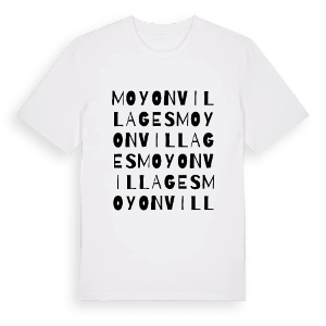 Moyon Villages ordlek t-shirt – ekologisk bomull t-shirt från Pinshirt