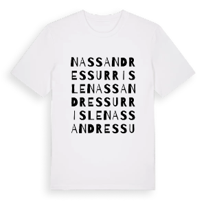 Nassandres sur Risle ordlek t-shirt – ekologisk bomull t-shirt från Pinshirt